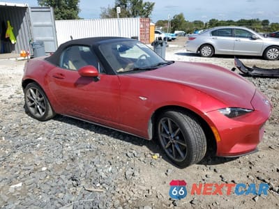 Czwarte zdjęcie samochodu z boku: 2016 MAZDA MX-5 MIATA GRAND TOURING VIN:JM1NDAD71G0100237 - miniatura
