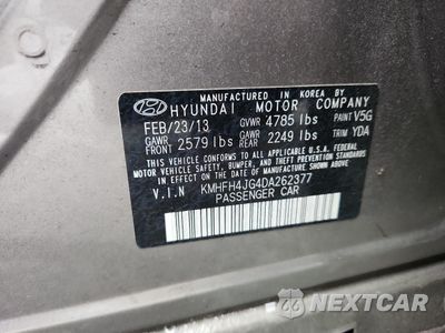 Zdjęcie 12 z 12 samochodu: 2013 HYUNDAI AZERA GLS VIN:KMHFH4JG4DA262377 - miniatura