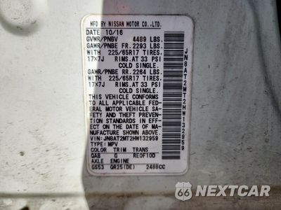Zdjęcie 13 z 14 samochodu: 2017 NISSAN ROGUE S VIN:JN8AT2MT2HW132959 - miniatura