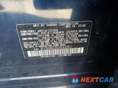 Zdjęcie 13 z 16 samochodu: 2020 SUBARU FORESTER SPORT VIN:JF2SKARC8LH593863 - miniatura