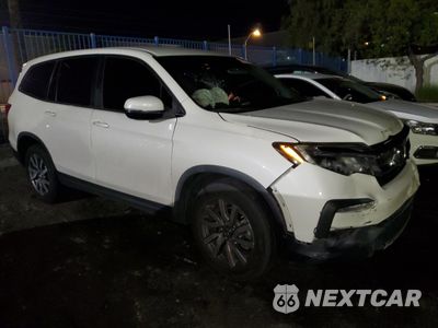 Czwarte zdjęcie samochodu z boku: 2019 HONDA PILOT EX VIN:5FNYF5H31KB019819 - miniatura