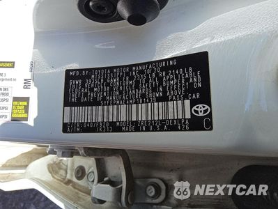 Zdjęcie 12 z 13 samochodu: 2021 TOYOTA COROLLA LE VIN:5YFEPMAE4MP181439 - miniatura