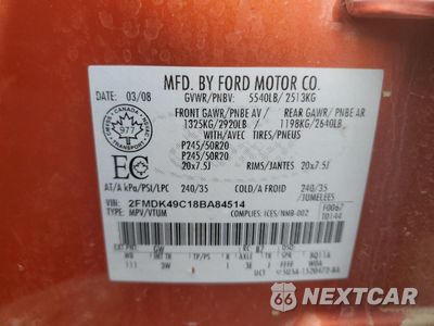 Zdjęcie 13 z 13 samochodu: 2008 FORD EDGE LIMITED VIN:2FMDK49C18BA84514 - miniatura