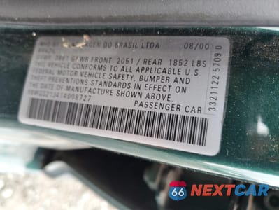 Zdjęcie 12 z 14 samochodu: 2001 VOLKSWAGEN GOLF GLS VIN:9BWGS21J414008727 - miniatura