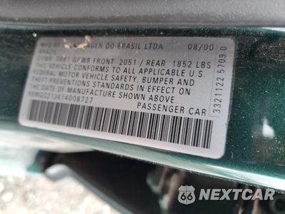 Zdjęcie 12 z 14 samochodu: 2001 VOLKSWAGEN GOLF GLS VIN:9BWGS21J414008727 - miniatura
