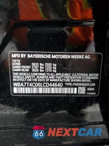 Zdjęcie 12 z 13 samochodu: 2020 BMW 740 XI VIN:WBA7T4C06LCD44640 - miniatura