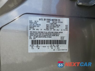 Zdjęcie 13 z 13 samochodu: 2023 LINCOLN NAUTILUS RESERVE VIN:2LMPJ8KP2PBL21664 - miniatura