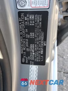 Zdjęcie 12 z 14 samochodu: 2008 KIA SPORTAGE LX VIN:KNDJF724387483997 - miniatura