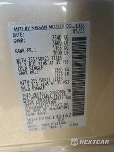 Zdjęcie 13 z 16 samochodu: 2025 NISSAN MURANO PLATINUM VIN:5N1AZ3DT9SC130162 - miniatura