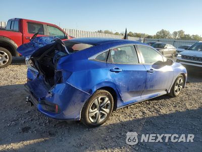 Trzecie zdjęcie samochodu z tyłu: 2017 HONDA CIVIC LX VIN:19XFC2F58HE000203 - miniatura