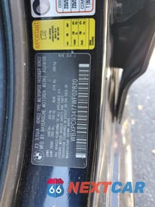Zdjęcie 12 z 12 samochodu: 2007 BMW X3 3.0SI VIN:WBXPC93477WF02820 - miniatura
