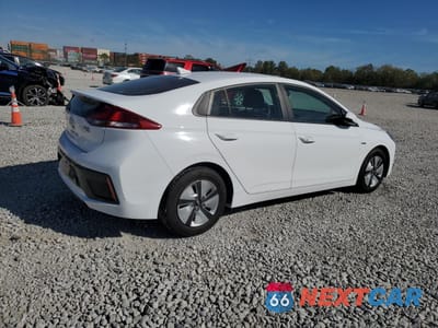 Trzecie zdjęcie samochodu z tyłu: 2018 HYUNDAI IONIQ BLUE VIN:KMHC65LC2JU076128 - miniatura