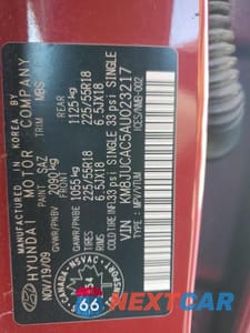 Zdjęcie 12 z 12 samochodu: 2010 HYUNDAI TUCSON GLS VIN:KM8JUCAC5AU023217 - miniatura