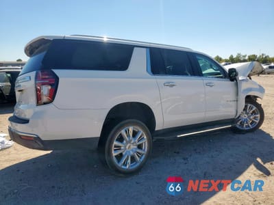 Trzecie zdjęcie samochodu z tyłu: 2024 CHEVROLET SUBURBAN K1500 HIGH COUNTRY VIN:1GNSKGKT4RR191893 - miniatura