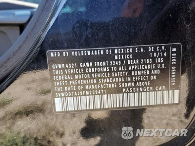 Zdjęcie 12 z 12 samochodu: 2015 VOLKSWAGEN JETTA SE VIN:3VWD07AJ9FM239471 - miniatura