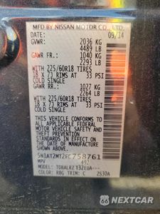 Zdjęcie 12 z 12 samochodu: 2015 NISSAN ROGUE S VIN:5N1AT2MT2FC758761 - miniatura