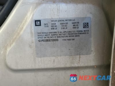 Zdjęcie 12 z 12 samochodu: 2016 CHEVROLET CRUZE LIMITED LT VIN:1G1PE5SB5G7208803 - miniatura