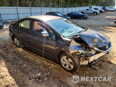 Czwarte zdjęcie samochodu z boku: 2013 HONDA CIVIC LX VIN:19XFB2F53DE077302 - miniatura