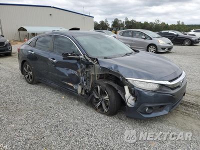 Czwarte zdjęcie samochodu z boku: 2017 HONDA CIVIC TOURING VIN:19XFC1F95HE029607 - miniatura