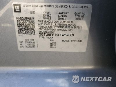 Zdjęcie 12 z 12 samochodu: 2020 GMC SIERRA K1500 DENALI VIN:3GTU9FET9LG257669 - miniatura