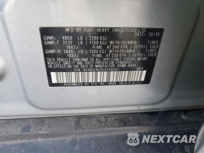 Zdjęcie 14 z 14 samochodu: 2016 SUBARU OUTBACK 3.6R LIMITED VIN:4S4BSENC9G3268052 - miniatura