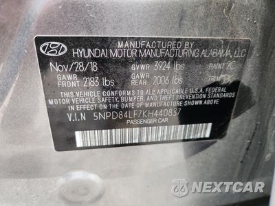 Zdjęcie 13 z 14 samochodu: 2019 HYUNDAI ELANTRA SEL VIN:5NPD84LF7KH440837 - miniatura
