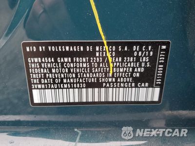 Zdjęcie 12 z 13 samochodu: 2019 VOLKSWAGEN GOLF ALLTRACK S VIN:3VWH17AU1KM516830 - miniatura