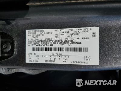 Zdjęcie 13 z 16 samochodu: 2021 FORD F150 SUPERCREW VIN:1FTFW1E87MFB91366 - miniatura