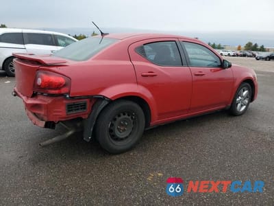 Trzecie zdjęcie samochodu z tyłu: 2012 DODGE AVENGER SE VIN:1C3CDZAB3CN177269 - miniatura