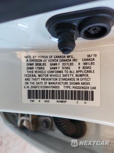 Zdjęcie 12 z 14 samochodu: 2019 HONDA CIVIC SI VIN:2HGFC1E55KH704903 - miniatura
