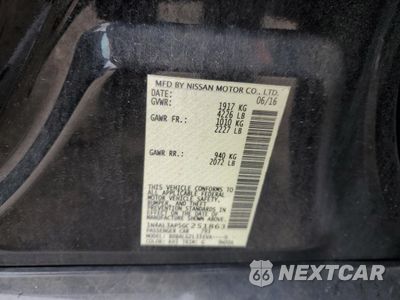 Zdjęcie 12 z 12 samochodu: 2016 NISSAN ALTIMA 2.5 VIN:1N4AL3AP5GC251863 - miniatura