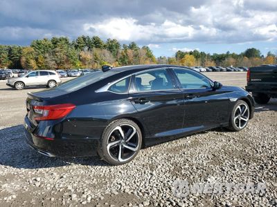 Trzecie zdjęcie samochodu z tyłu: 2018 HONDA ACCORD SPORT VIN:1HGCV1F37JA161612 - miniatura