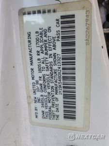 Zdjęcie 12 z 12 samochodu: 1999 CHEVROLET GEO PRIZM BASE VIN:1Y1SK5480XZ413327 - miniatura