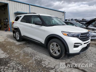 Czwarte zdjęcie samochodu z boku: 2021 FORD EXPLORER XLT VIN:1FMSK8DH0MGC11399 - miniatura
