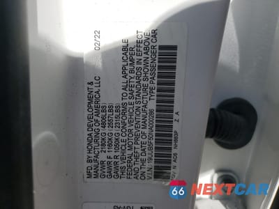 Zdjęcie 12 z 12 samochodu: 2022 ACURA TLX TECH A VIN:19UUB5F50NA000286 - miniatura