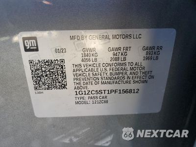 Zdjęcie 12 z 12 samochodu: 2023 CHEVROLET MALIBU LS VIN:1G1ZC5ST1PF156812 - miniatura