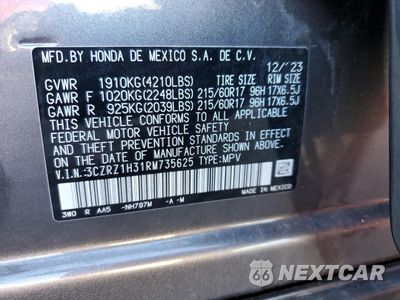 Zdjęcie 12 z 15 samochodu: 2024 HONDA HR-V LX VIN:3CZRZ1H31RM735625 - miniatura