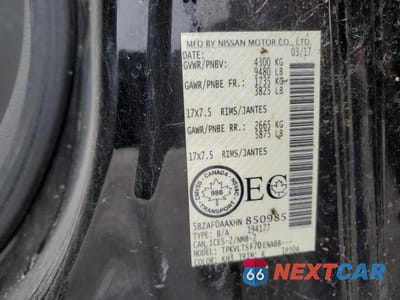 Zdjęcie 14 z 14 samochodu: 2017 NISSAN NV 3500 S VIN:5BZAF0AAXHN850985 - miniatura