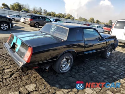 Trzecie zdjęcie samochodu z tyłu: 1987 CHEVROLET MONTE CARLO VIN:1G1GZ11G4HP108235 - miniatura