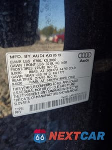 Zdjęcie 13 z 13 samochodu: 2013 AUDI Q7 PREMIUM PLUS VIN:WA1LGAFE8DD016151 - miniatura