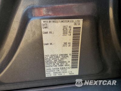 Zdjęcie 12 z 14 samochodu: 2016 NISSAN ALTIMA 2.5 VIN:1N4AL3AP2GN388232 - miniatura