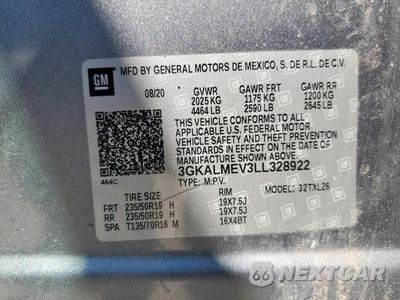 Zdjęcie 13 z 14 samochodu: 2020 GMC TERRAIN SLE VIN:3GKALMEV3LL328922 - miniatura
