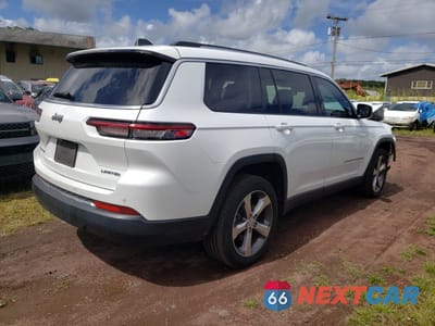 Trzecie zdjęcie samochodu z tyłu: 2021 JEEP GRAND CHEROKEE L LIMITED VIN:1C4RJKBG7M8202724 - miniatura