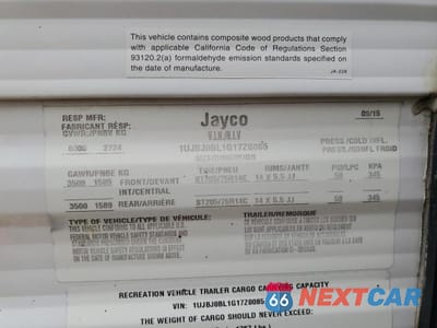 Zdjęcie 10 z 10 samochodu: 2016 JAYCO JAY FLIGHT VIN:1UJBJ0BL1G17Z0085 - miniatura