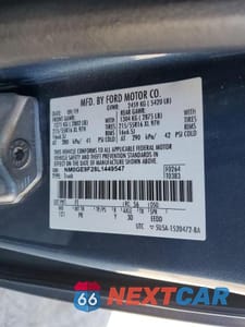 Zdjęcie 13 z 13 samochodu: 2020 FORD TRANSIT CONNECT XLT VIN:NM0GE9F28L1449547 - miniatura