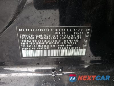 Zdjęcie 13 z 14 samochodu: 2017 VOLKSWAGEN GTI S/SE VIN:3VW447AU1HM072069 - miniatura