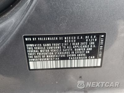 Zdjęcie 12 z 15 samochodu: 2019 VOLKSWAGEN JETTA SEL VIN:3VWEB7BU9KM157144 - miniatura