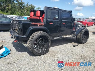 Trzecie zdjęcie samochodu z tyłu: 2013 JEEP WRANGLER UNLIMITED SPORT VIN:1C4BJWDG3DL605022 - miniatura