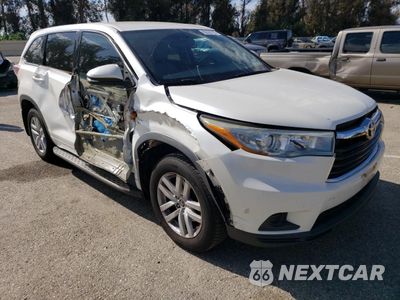 Czwarte zdjęcie samochodu z boku: 2016 TOYOTA HIGHLANDER LE VIN:5TDZKRFH5GS176925 - miniatura