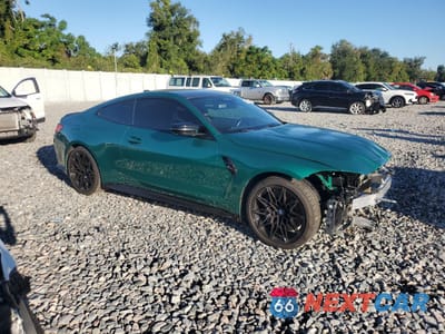 Czwarte zdjęcie samochodu z boku: 2021 BMW M4 COMPETITION VIN:WBS33AZ00MCG84240 - miniatura